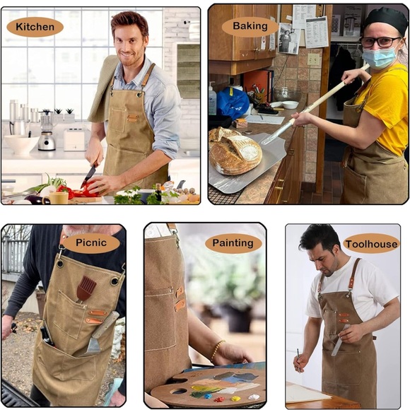 3/50$ Work apron NEW unisex - Picture 8 of 10